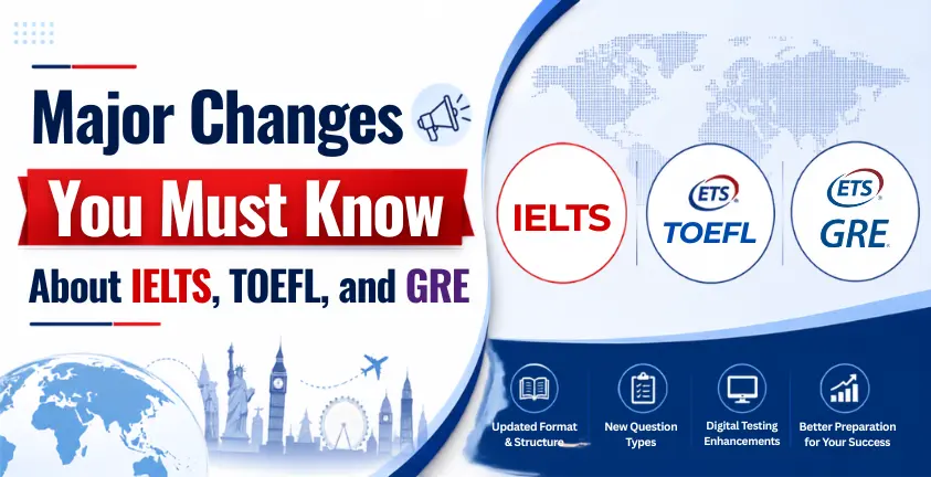 Major Changes You Must Know About IELTS, TOEFL, and GRE
